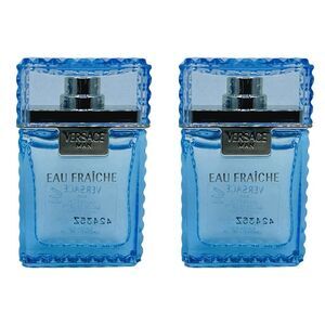 Versace Man Eau Fraiche Eau de Toilette Mini Splash - Set of 2 - 0.17 fl oz x 2